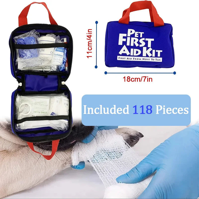 118pcs Pet First Aid Kit