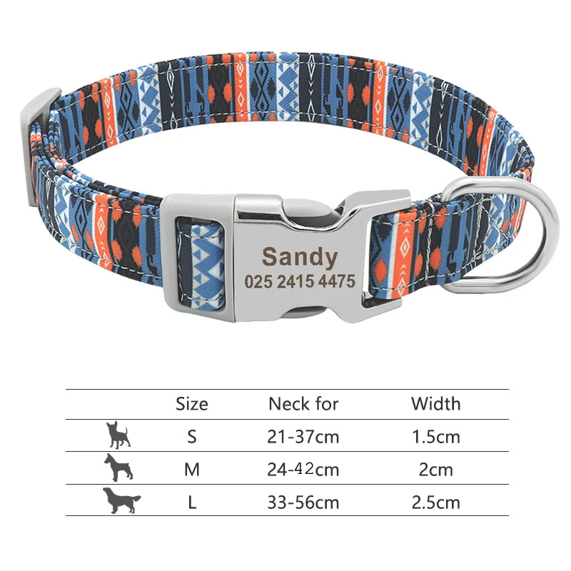 Personalized Nylon Collar