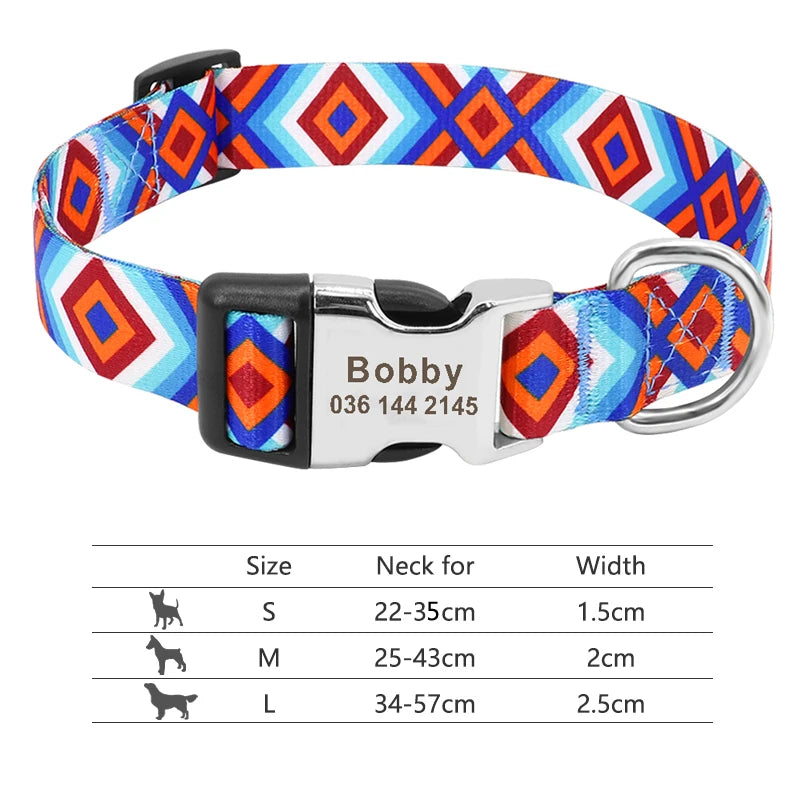 Personalized Nylon Collar