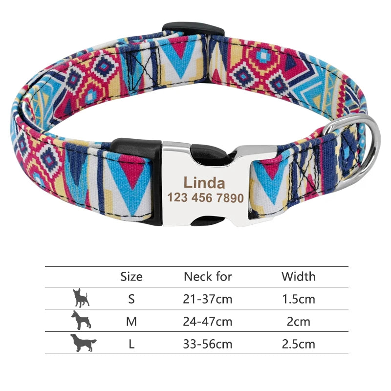 Personalized Nylon Collar