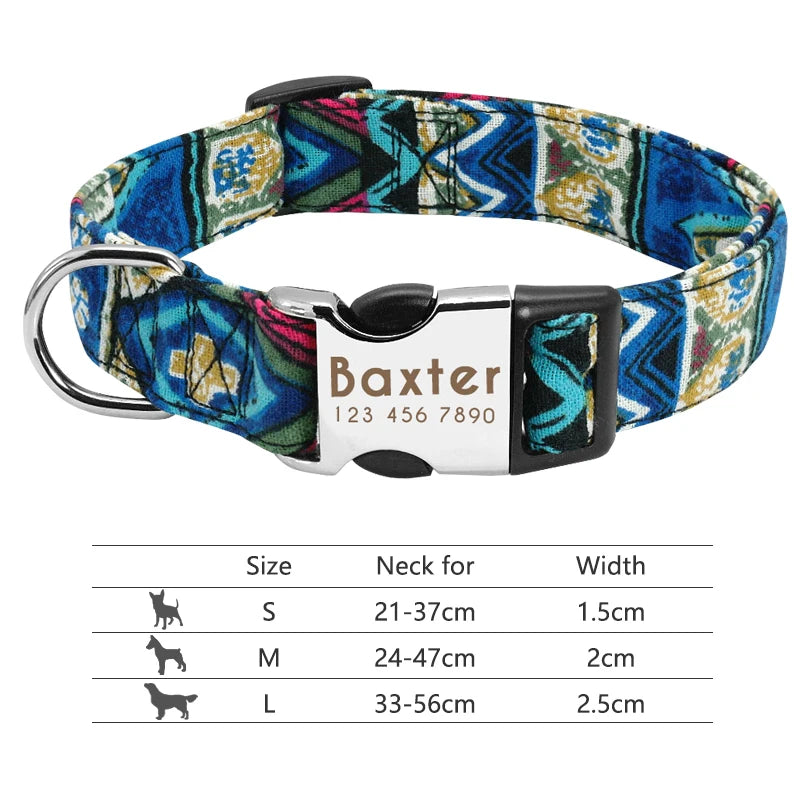 Personalized Nylon Collar