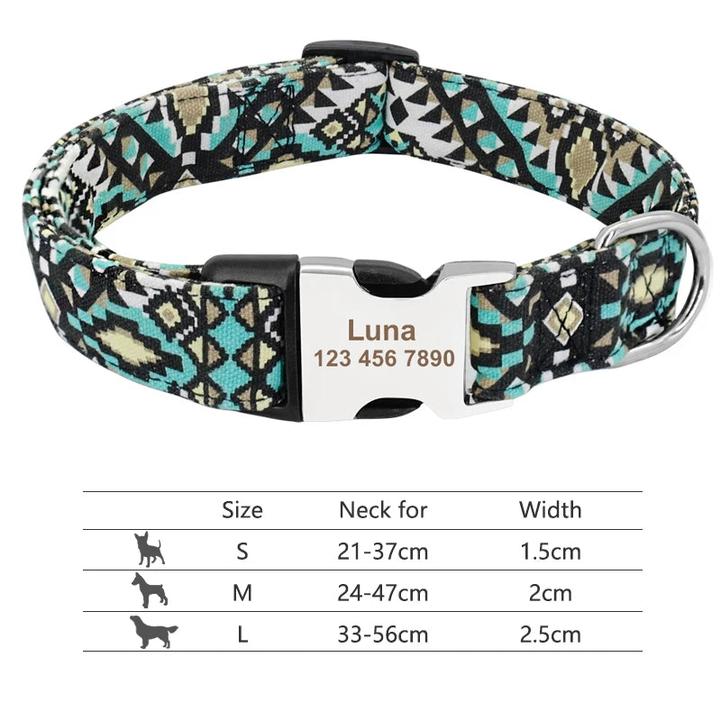 Personalized Nylon Collar