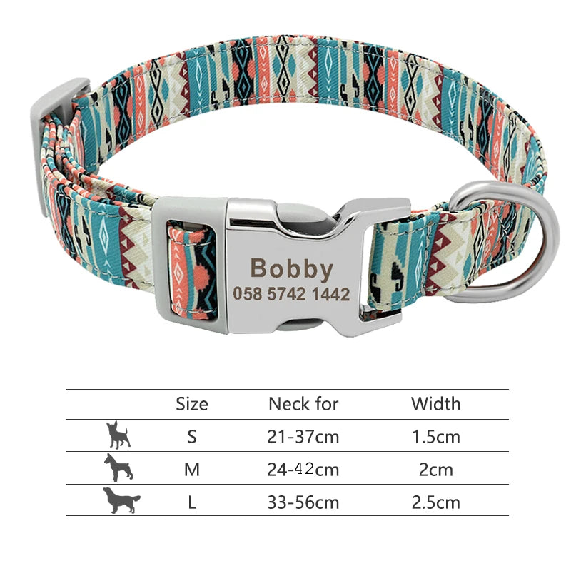 Personalized Nylon Collar
