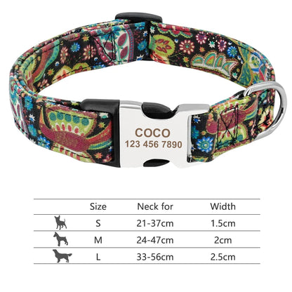 Personalized Nylon Collar
