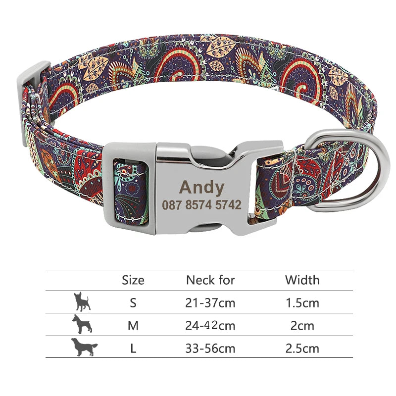 Personalized Nylon Collar