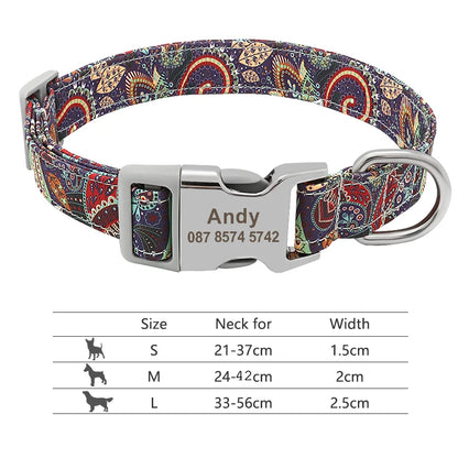Personalized Nylon Collar