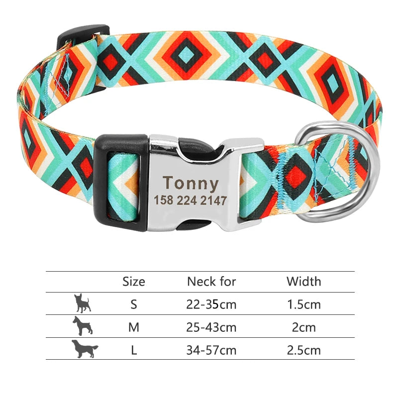 Personalized Nylon Collar