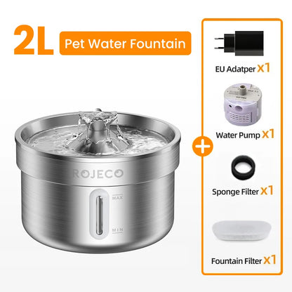Smart Stainless Steel Pet Water Fountain