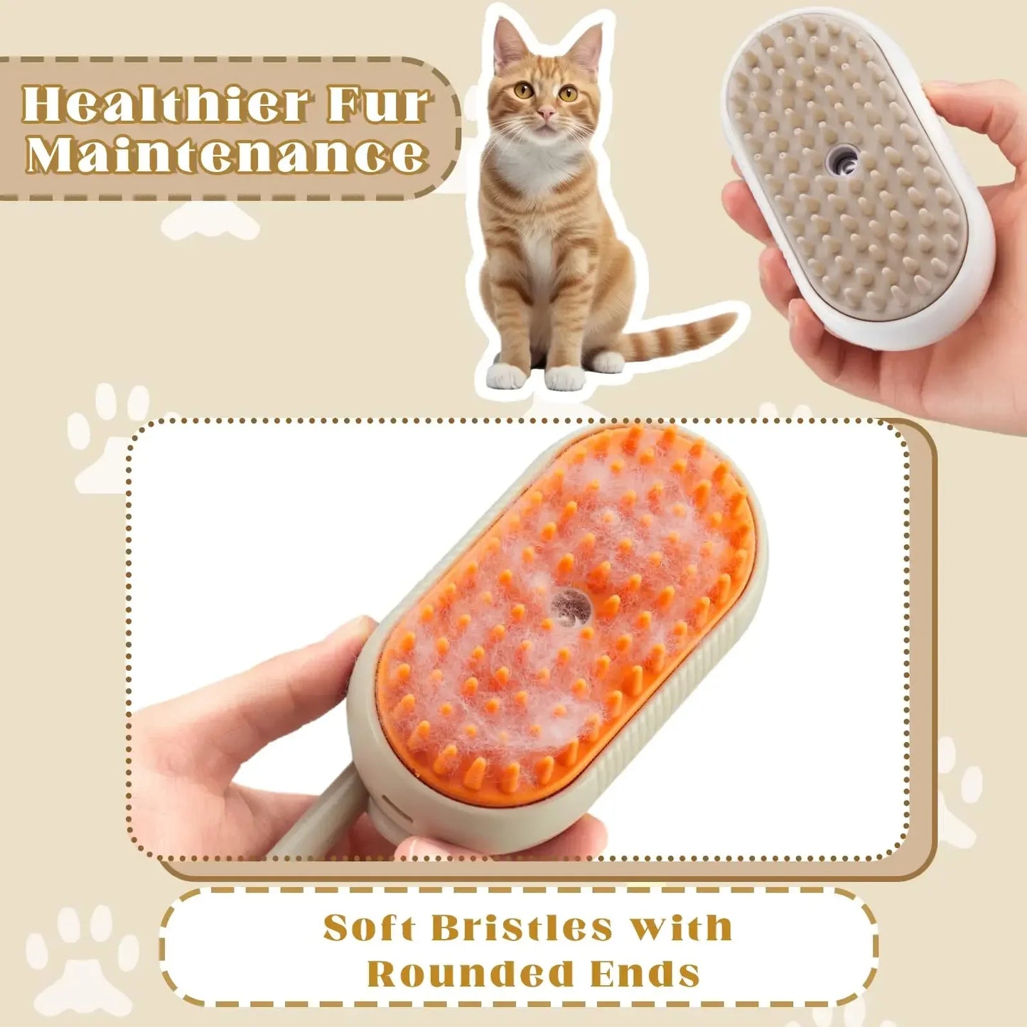 3-in-1 Spray Massage Brush