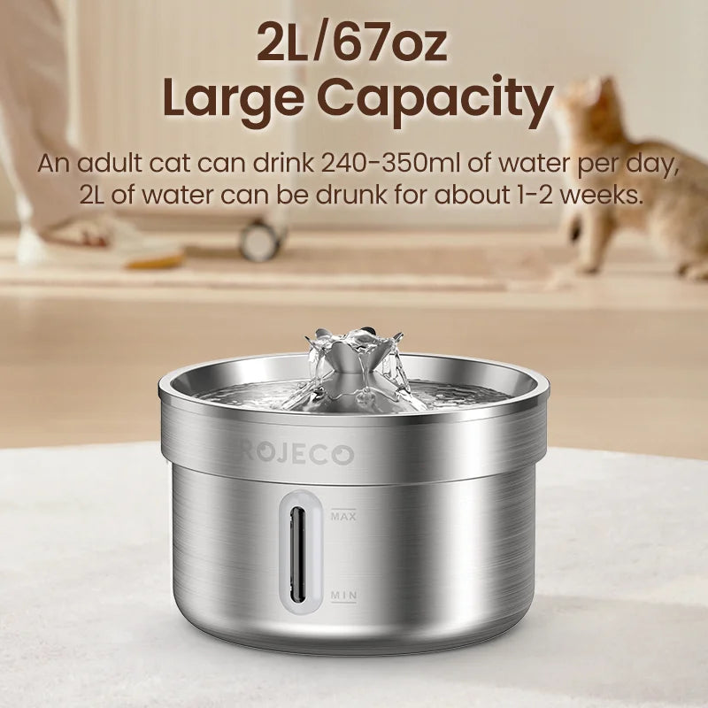 Smart Stainless Steel Pet Water Fountain