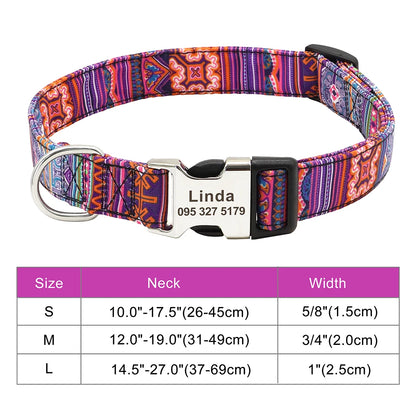 Personalized Nylon Collar