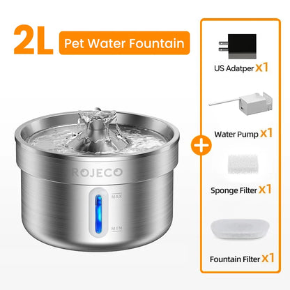 Smart Stainless Steel Pet Water Fountain