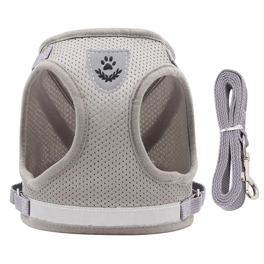 Reflective Escape-Proof Harness Leash Set