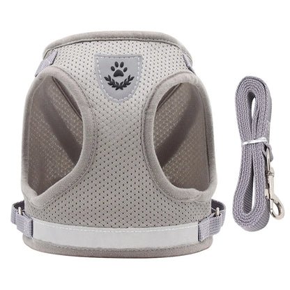 Reflective Escape-Proof Harness Leash Set