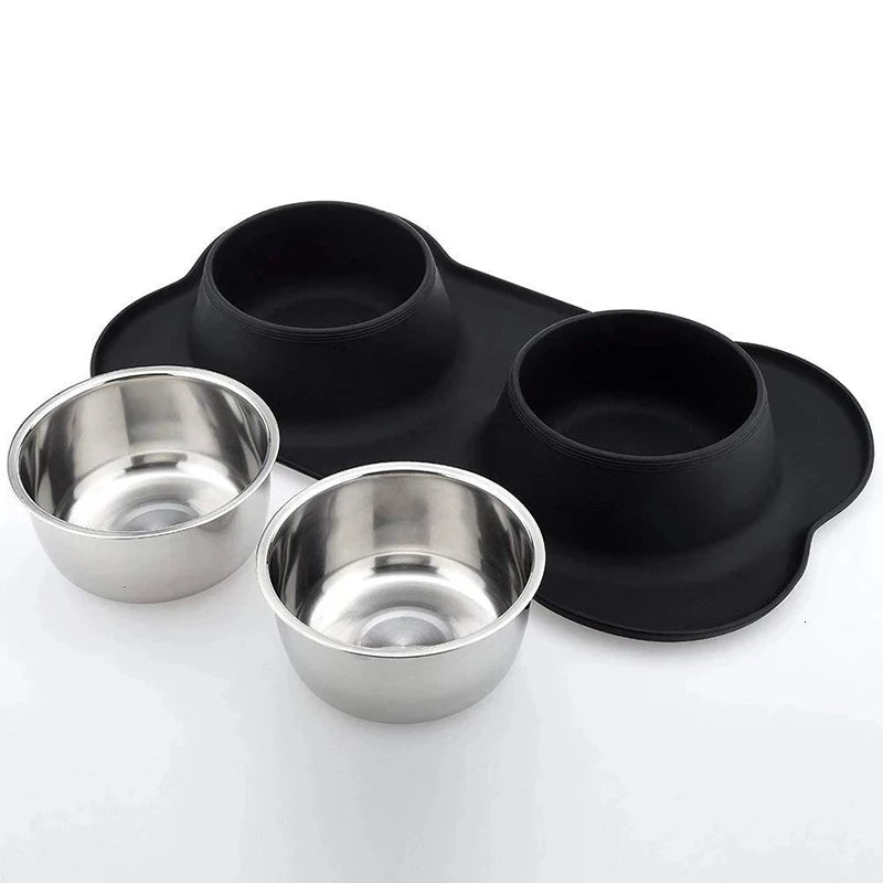 Double Stainless Steel Bowl