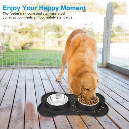 Double Stainless Steel Bowl
