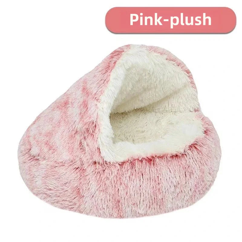 Warm Plush Semi-Enclosed Nest Bed