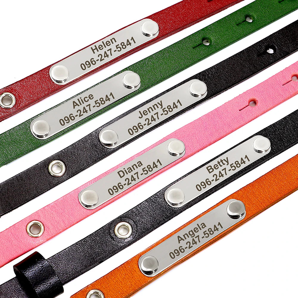 Personalized Leather Collar