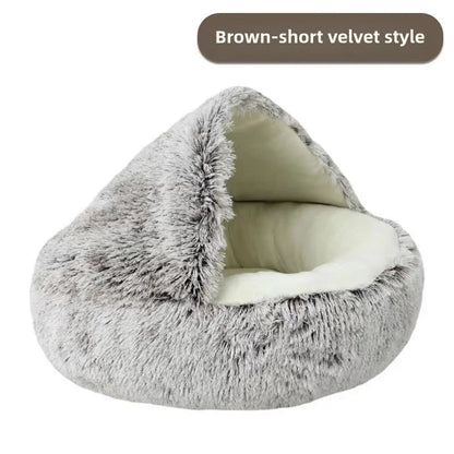 Warm Plush Semi-Enclosed Nest Bed