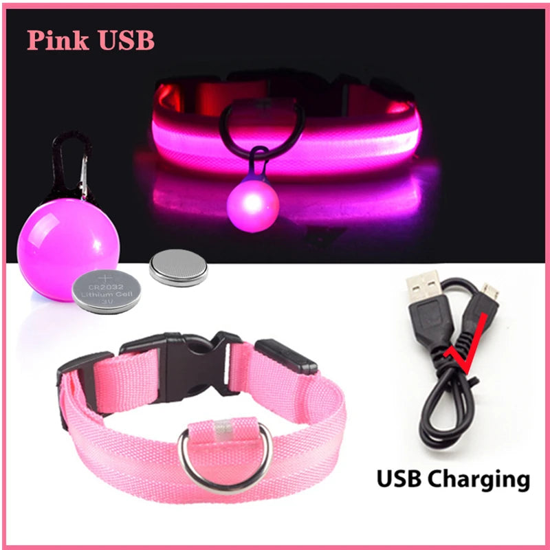 USB LED Glowing Pet Collar