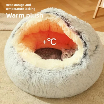 Warm Plush Semi-Enclosed Nest Bed