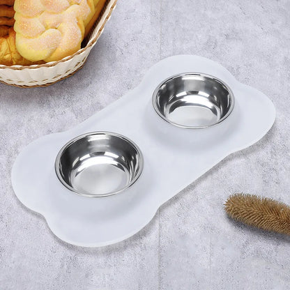 Double Stainless Steel Bowl