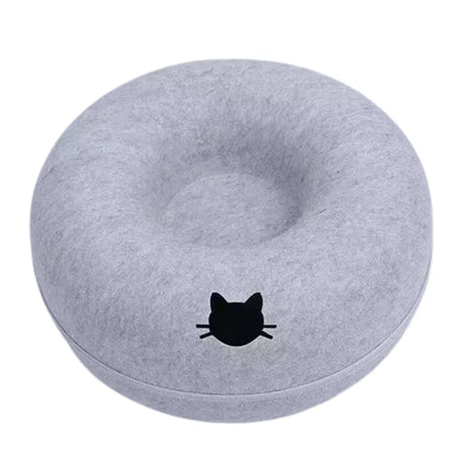 2-in-1 Felt Donut Bed