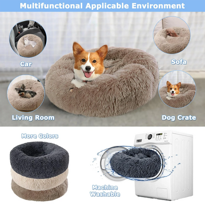 Super Soft Plush Donut Bed