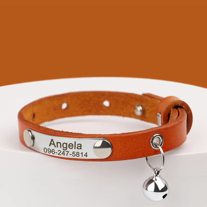 Personalized Leather Collar