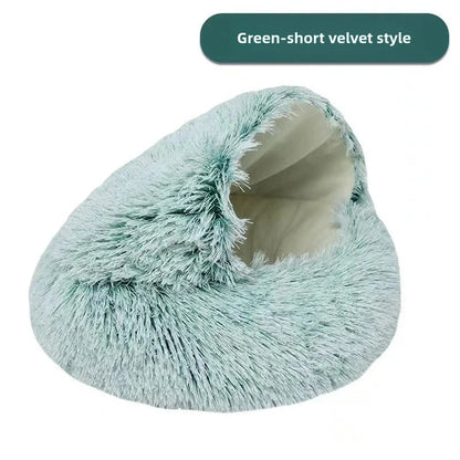 Warm Plush Semi-Enclosed Nest Bed