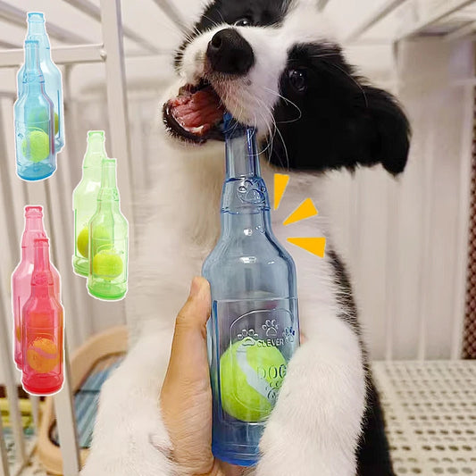 Interactive Beer Bottle Chew Toy