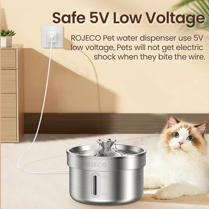 Smart Stainless Steel Pet Water Fountain