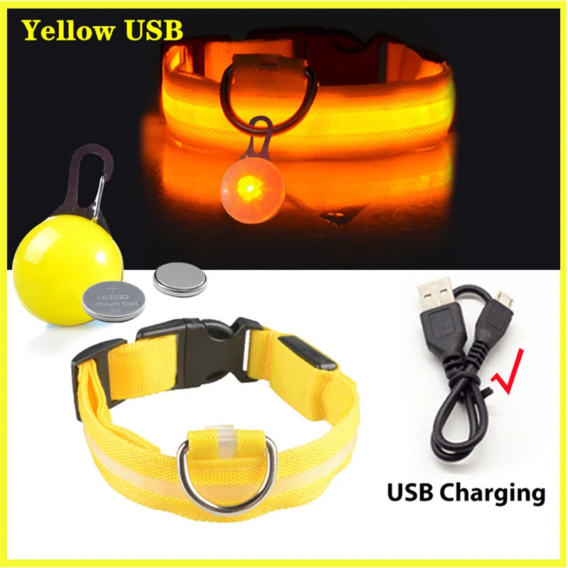 USB LED Glowing Pet Collar