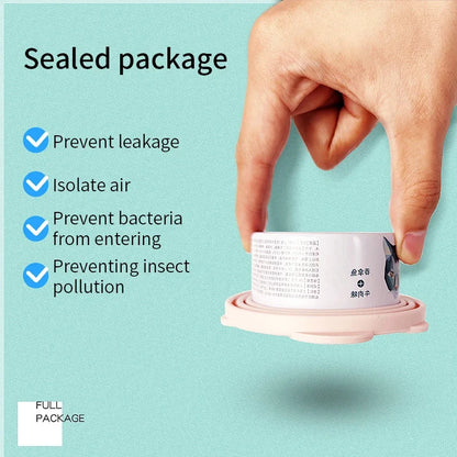 2-in-1 Silicone Food Lid and Sealer Spoon