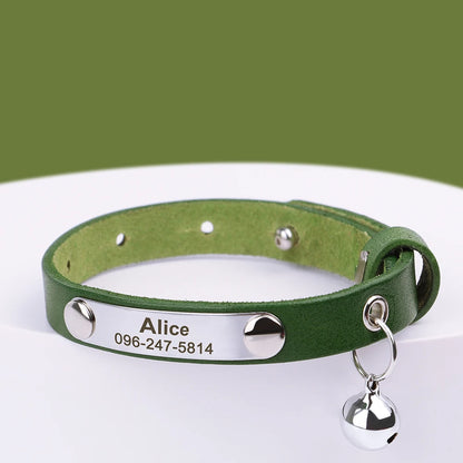 Personalized Leather Collar