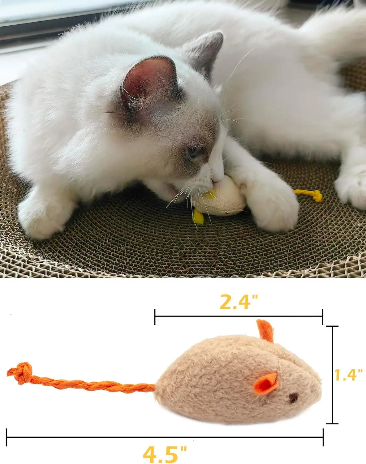 Catnip Rattle Mouse Toys