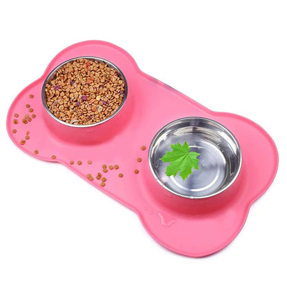 Double Stainless Steel Bowl