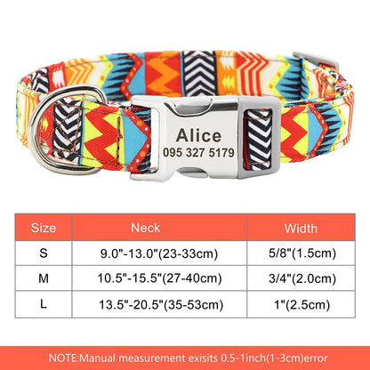 Personalized Nylon Collar