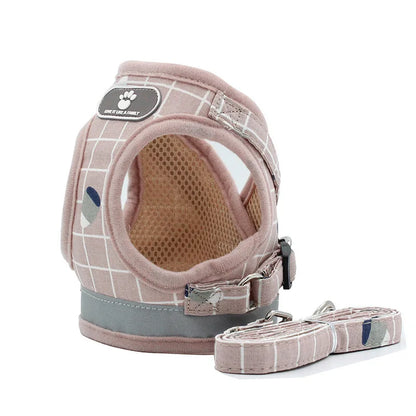 Reflective Escape-Proof Harness Leash Set