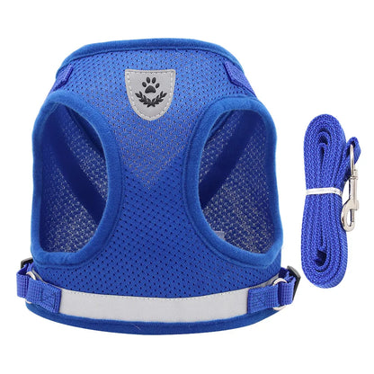 Reflective Escape-Proof Harness Leash Set