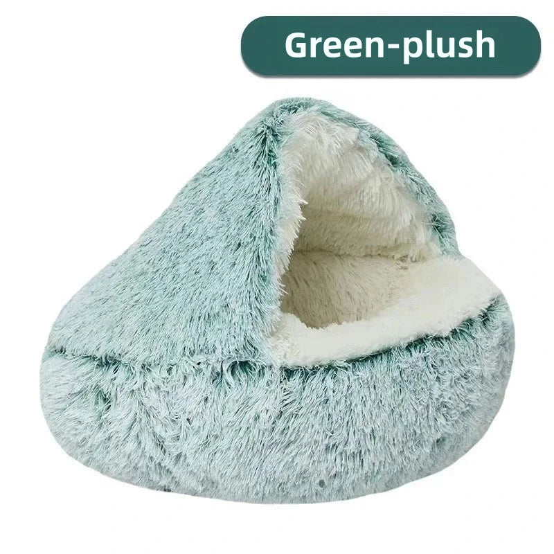 Warm Plush Semi-Enclosed Nest Bed