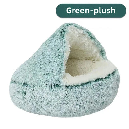 Warm Plush Semi-Enclosed Nest Bed