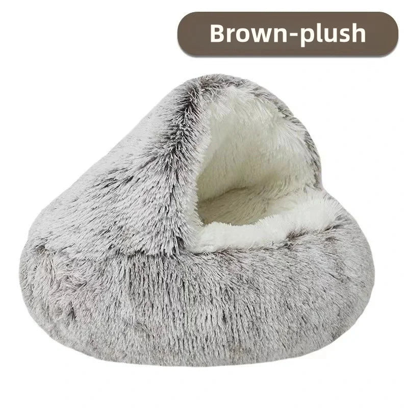 Warm Plush Semi-Enclosed Nest Bed