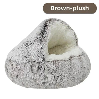 Warm Plush Semi-Enclosed Nest Bed