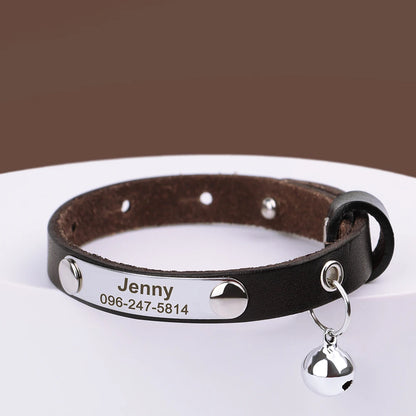 Personalized Leather Collar
