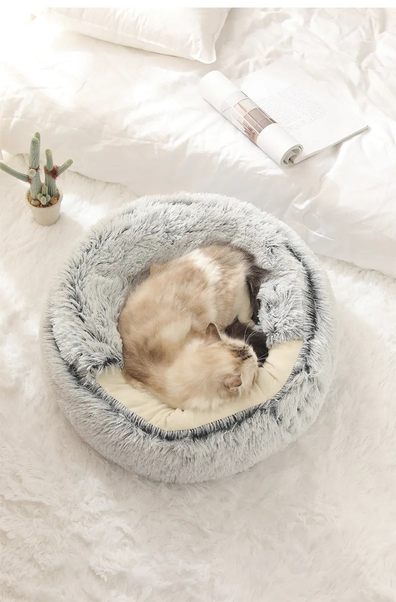 Warm Plush Semi-Enclosed Nest Bed