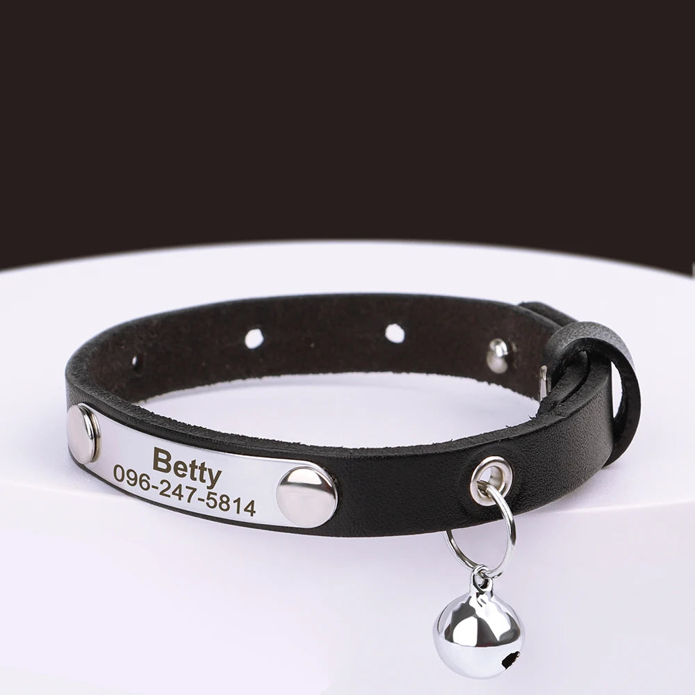 Personalized Leather Collar
