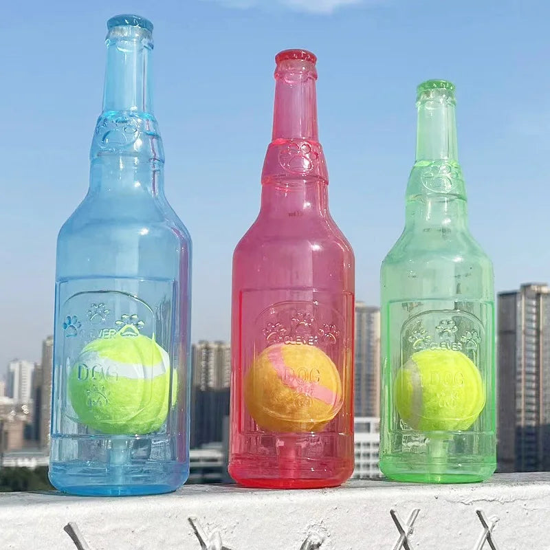 Interactive Beer Bottle Chew Toy