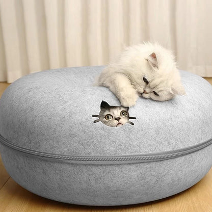2-in-1 Felt Donut Bed