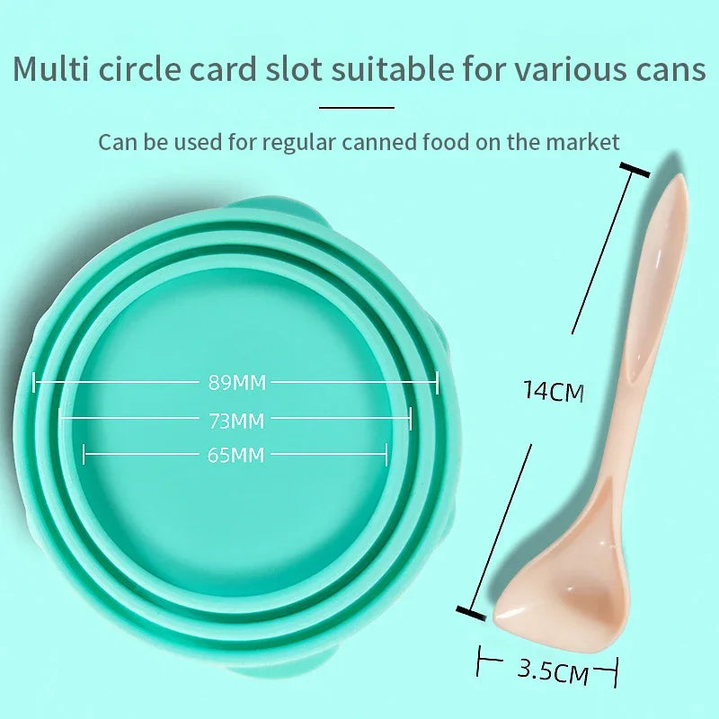 2-in-1 Silicone Food Lid and Sealer Spoon